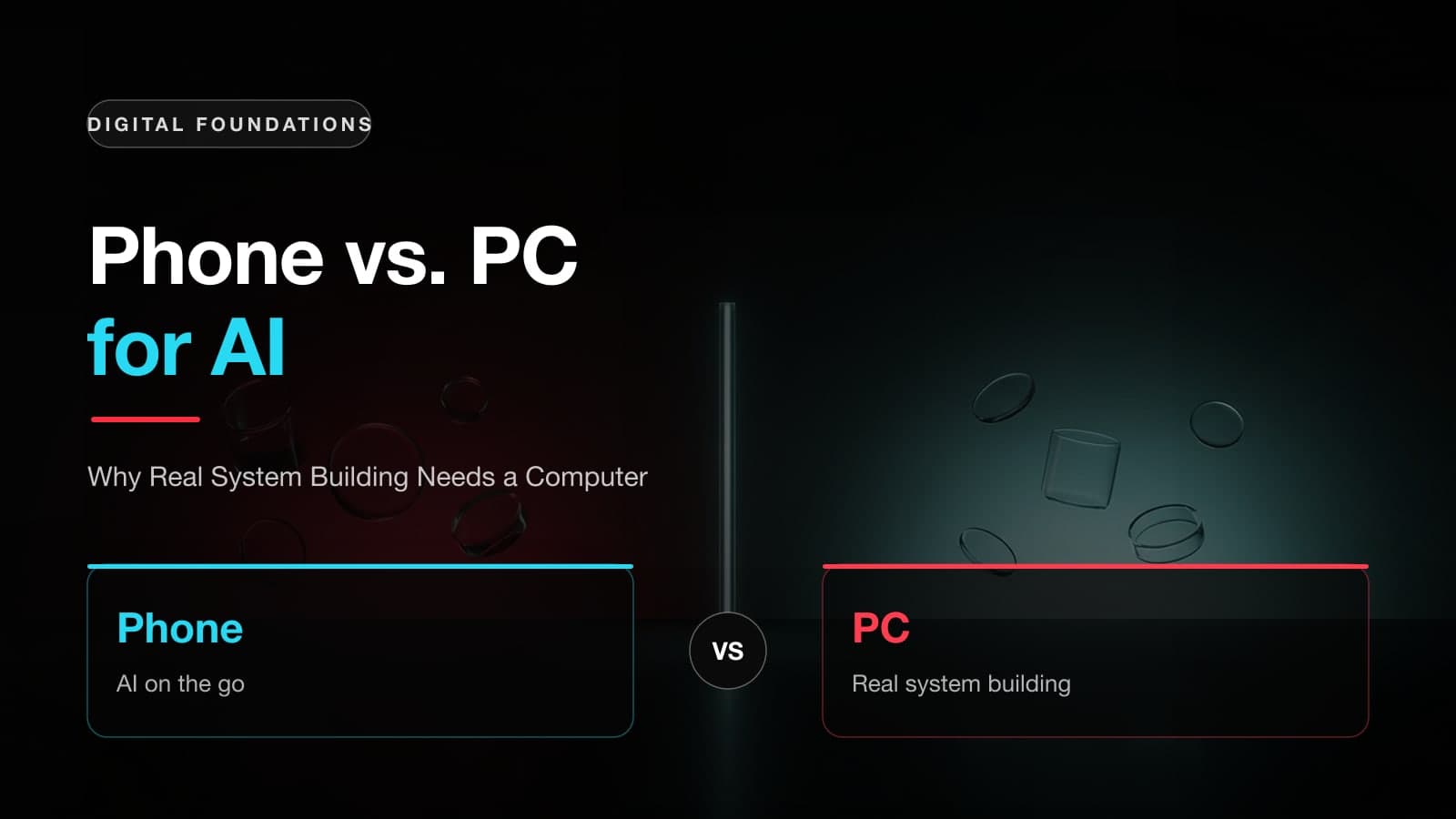 Why professional AI workflows require a PC rather than a phone